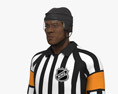African-American Hockey Referee Modèle 3d