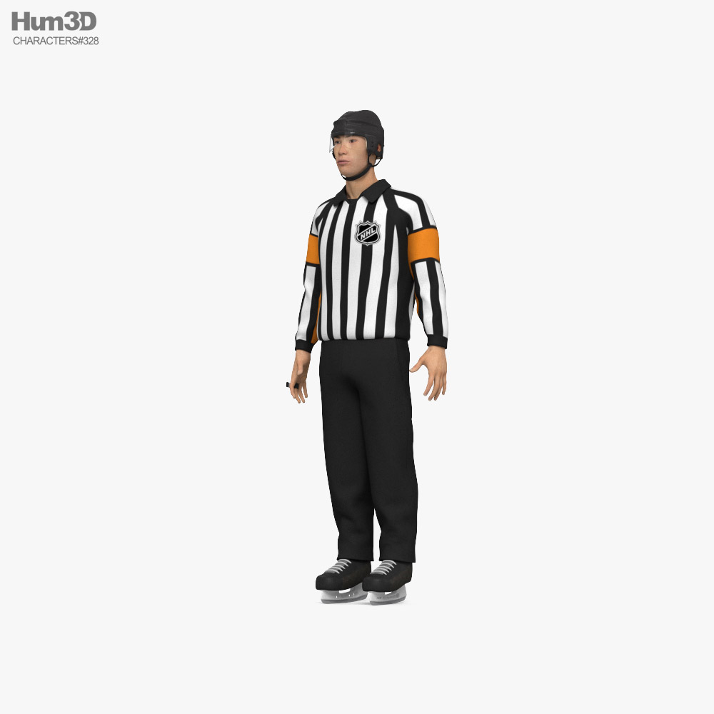 Asian Hockey Referee Modello 3D