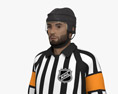 Middle Eastern Hockey Referee 3D 모델 