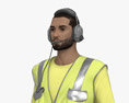 Middle Eastern Aircraft Marshaller 3d model