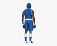 African-American Boxer Athlete Modello 3D
