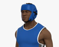 African-American Boxer Athlete Modelo 3d