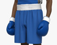 African-American Boxer Athlete Modelo 3D