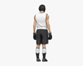 Asian Boxer Athlete Modello 3D