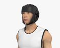 Asian Boxer Athlete 3d model