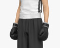Asian Boxer Athlete 3D 모델 