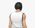 Asian Boxer Athlete 3D-Modell
