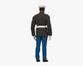 African-American US Marine Corps Soldier 3d model