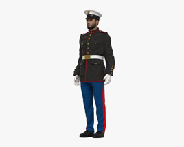 Middle Eastern US Marine Corps Soldier 3D-Modell