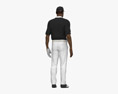 African-American Golf Player 3D 모델 