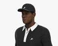African-American Golf Player 3D модель