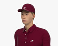 Asian Golf Player 3D-Modell