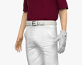 Asian Golf Player 3D модель