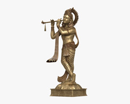 Estátua de Krishna Modelo 3d