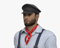 Middle Eastern Train Driver 3d model