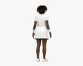 African-American Female Tennis Player Modelo 3D