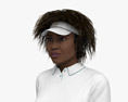 African-American Female Tennis Player 3Dモデル