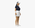 Middle Eastern Female Tennis Player 3D модель