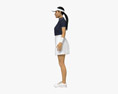 Middle Eastern Female Tennis Player 3D-Modell