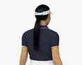 Middle Eastern Female Tennis Player 3D 모델 