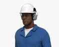 African-American Gas Oil Worker Modelo 3D