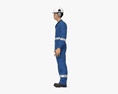 Asian Gas Oil Worker 3d model