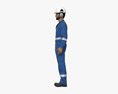 Middle Eastern Gas Oil Worker 3D модель