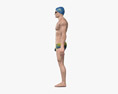水泳選手 3Dモデル