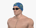 Schwimmer 3D-Modell
