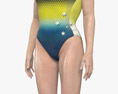Female Swimmer 3d model