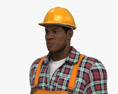African-American Construction Worker Modèle 3d