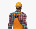 African-American Construction Worker Modello 3D