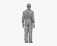Asian Construction Worker 3D модель