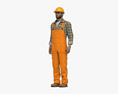 Middle Eastern Construction Worker 3D模型