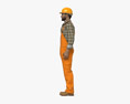 Middle Eastern Construction Worker Modello 3D