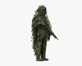 Tactical Camouflage Sniper Ghillie Suit 3D 모델 