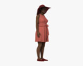 Casual African-American Woman Dress Modello 3D