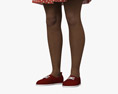 Casual African-American Woman Dress Modèle 3d
