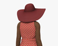 Casual African-American Woman Dress Modelo 3d