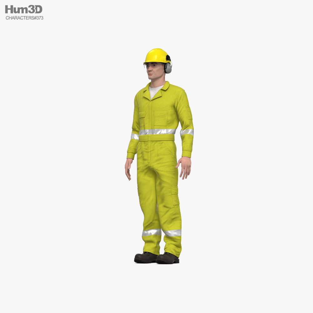 Gas Worker 3d model