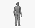 African-American Gas Worker 3D-Modell