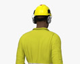 African-American Gas Worker 3d model
