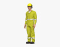 Asian Gas Worker 3D 모델 