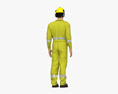 Asian Gas Worker 3d model