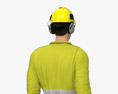 Asian Gas Worker Modello 3D