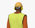African-American Road Worker 3D-Modell