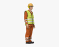 Asian Road Worker 3D模型
