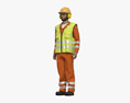 Middle Eastern Road Worker Modelo 3D