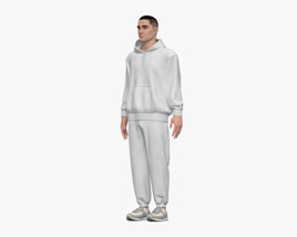 Man in Tracksuit 3Dモデル