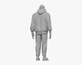 African-American Man in Tracksuit 3d model